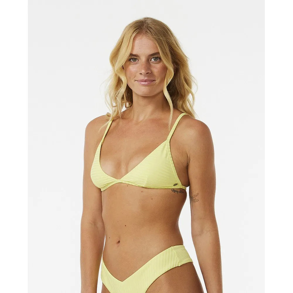 Rip Curl - Premium Surf Fixed Triangle Bikini Top Yellow